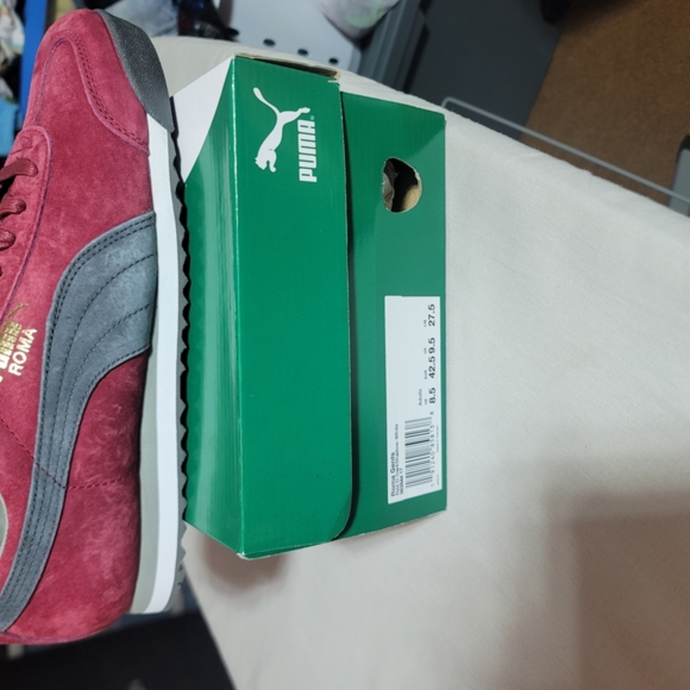 Puma Red and Gray Sneakers Versatile Style